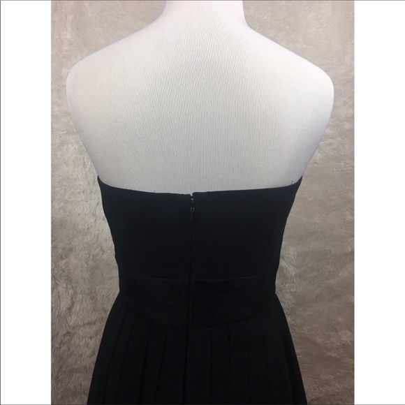 White House Black Market Strapless Black Dress 2 - Picture 4 of 7